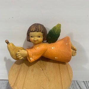 ANRI Italy Juan Ferrandiz Angel With Pear Ornament Flawed